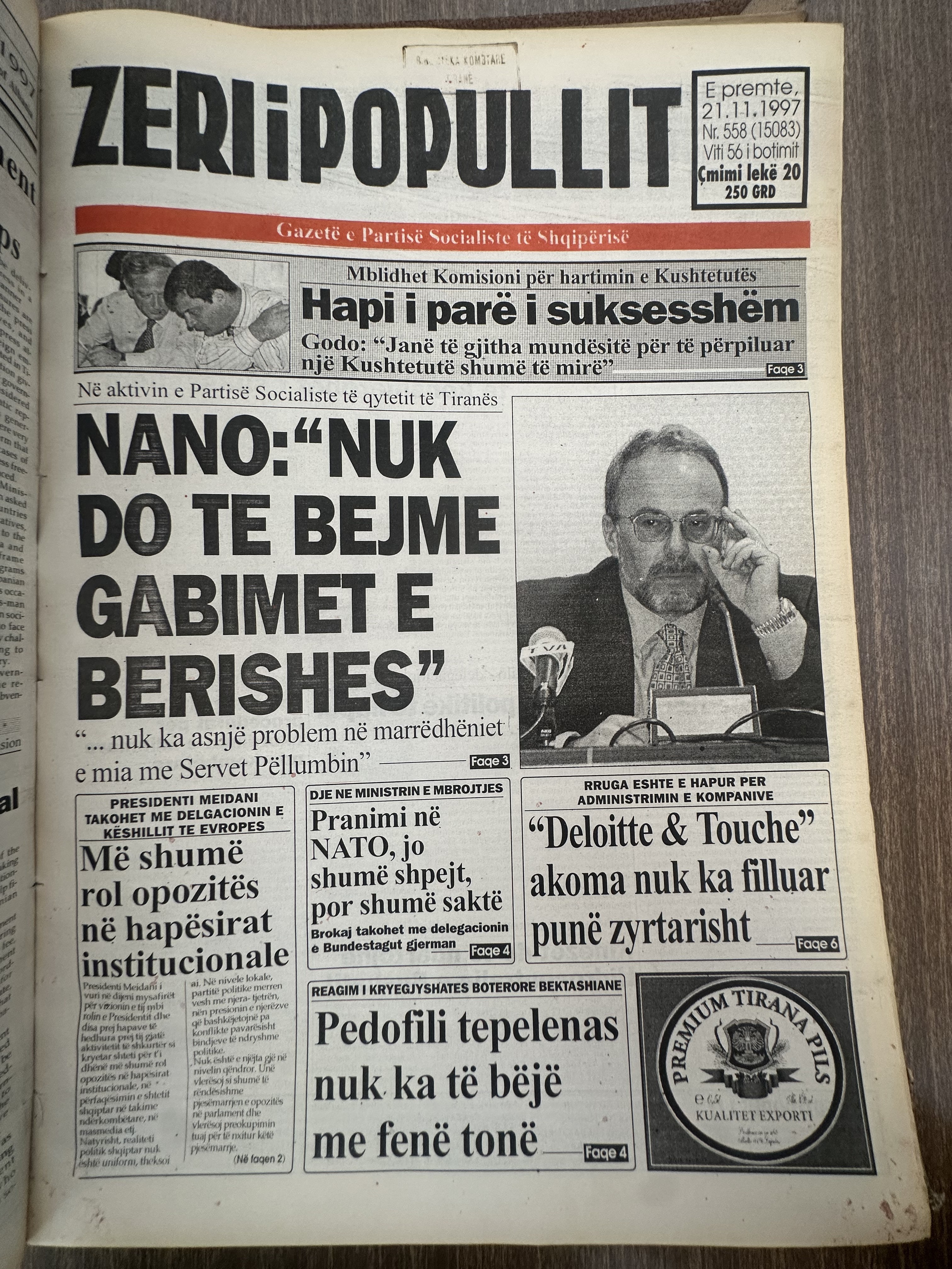 Zëri i Popullit 1997-11-21